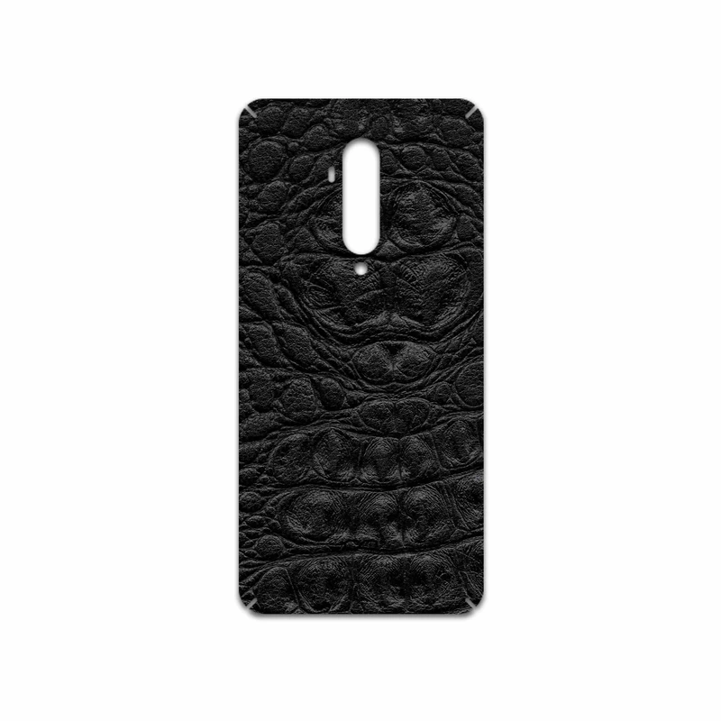 برچسب پوششی ماهوت مدل Black-Crocodile-Leather مناسب برای گوشی موبایل وان پلاس 7T Pro