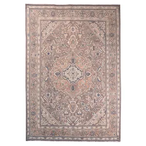 فرش دستباف شش متری مدل وینتیج کد v1450