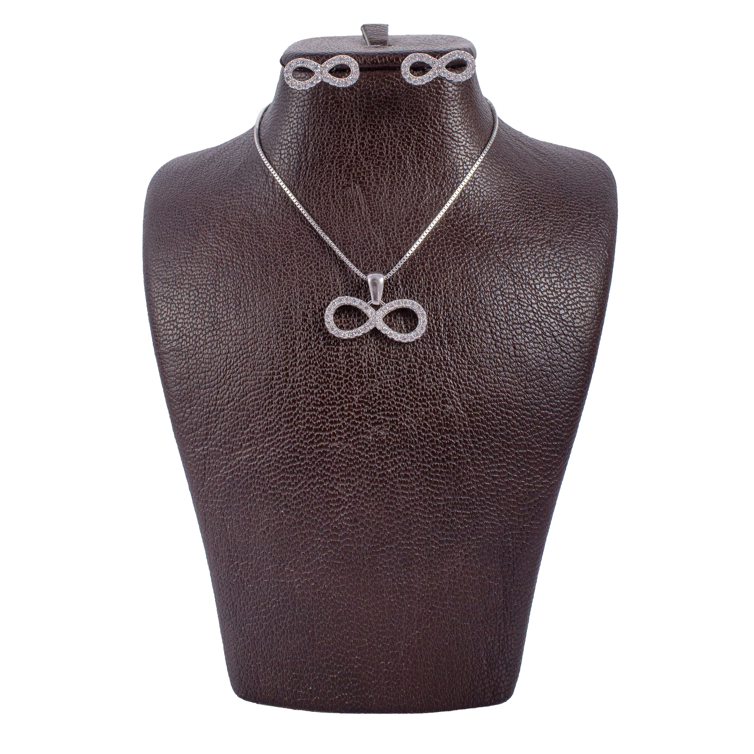 نیم ست نقره زنانه مدل AMT_N085