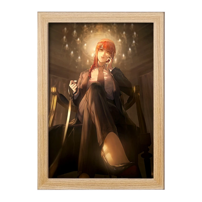 تابلو خندالو مدل ماکیما انیمه مرد اره ای Chainsaw Man  کد 22312