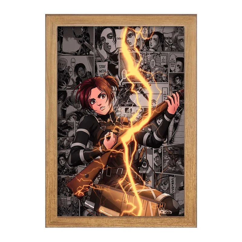 تابلو خندالو مدل ساشا براوس انیمه اتک آن تایتان Attack on Titan  کد 10997