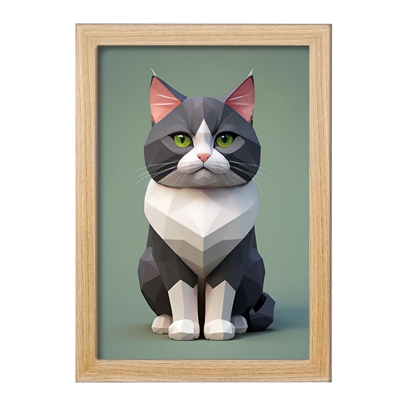 تابلو خندالو مدل گربه کد F12700