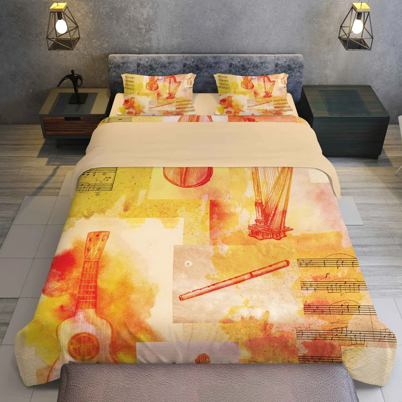 سرویس روتختی مدل گیتار TXY29 تک نفره 5 تکه