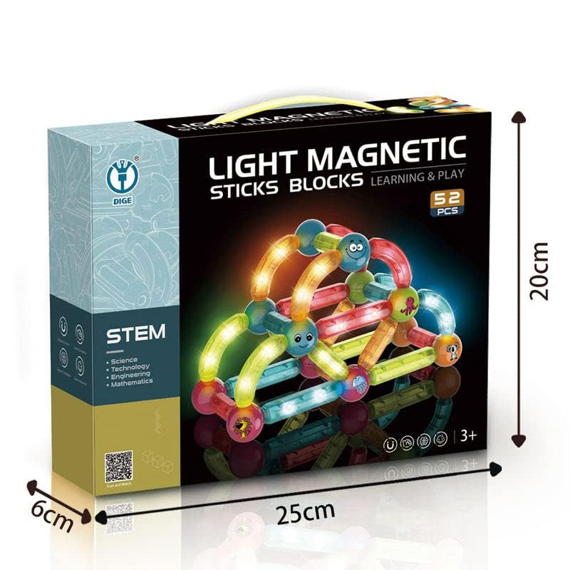 ساختنی مدل Light Magnetic Sticks Blocks کد 8906