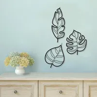 استیکر دیواری مستر راد مدل برگ کد LEAVES-WB 03 مجموعه 3 عددی