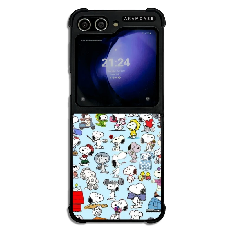 کاور آکام مدل AMC-WSGZFLIP5-SNOOPY-23 مناسب برای گوشی موبایل سامسونگ Galaxy Z Flip 5