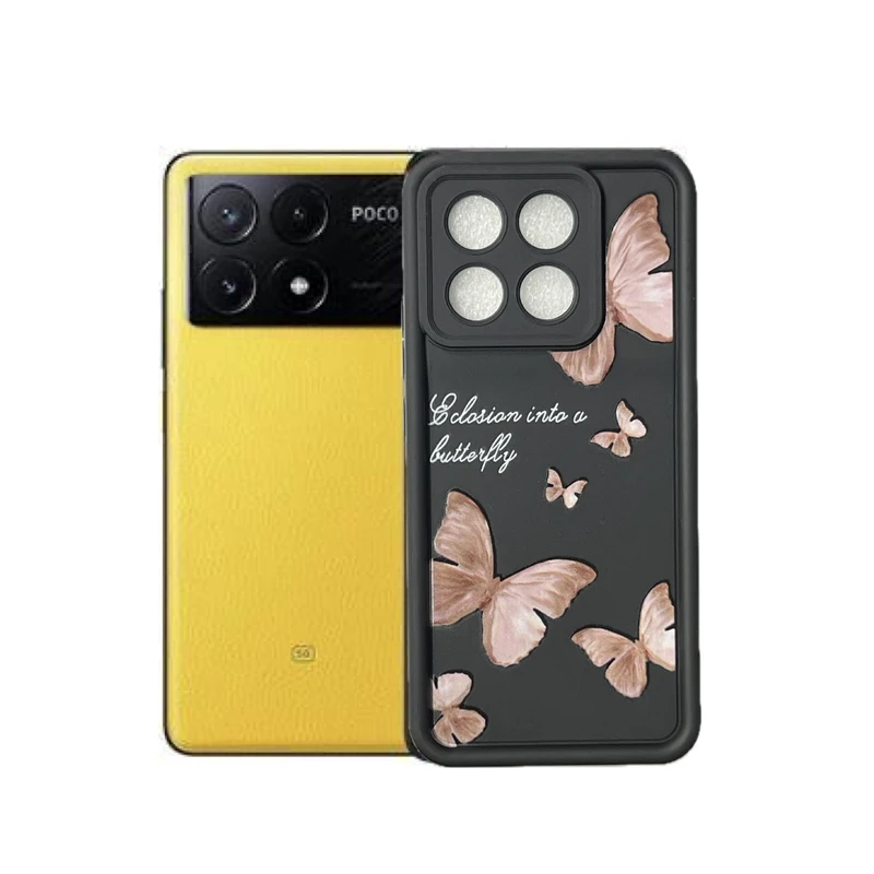 کاور طرح پروانه رویایی مناسب برای گوشی موبایل شیائومی Poco X6 pro