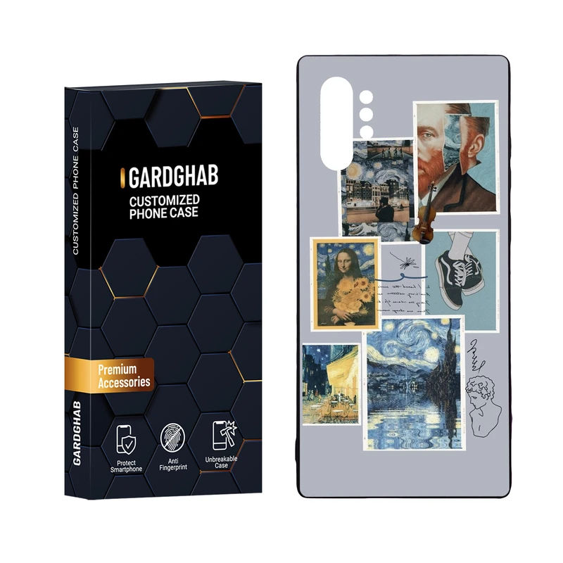 کاور گارد قاب مدل هنری مناسب برای گوشی موبایل سامسونگ Galaxy Note 10 Plus