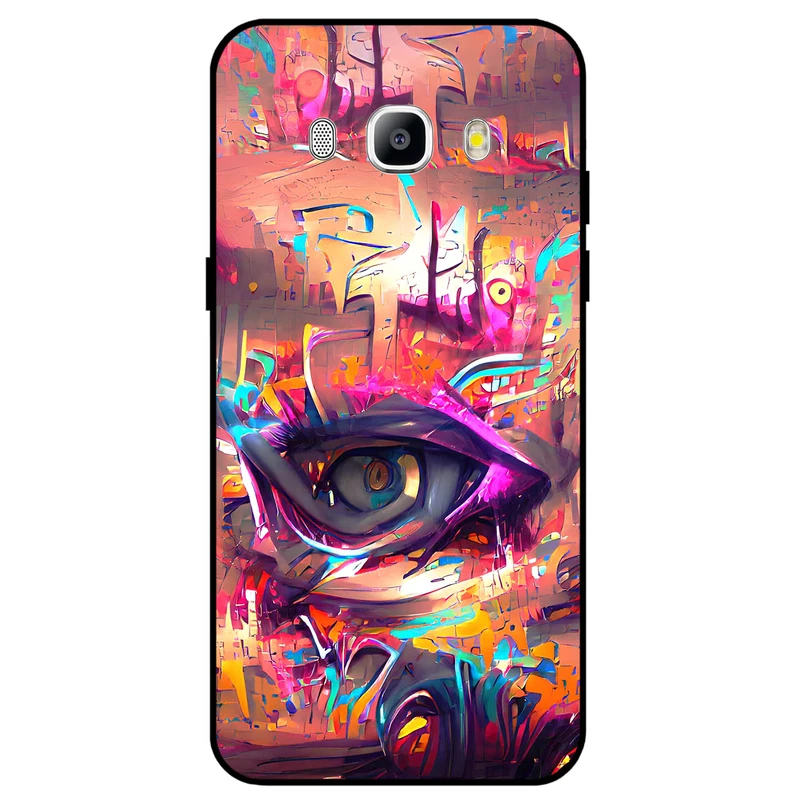 کاور مگافون طرح چشم مدل 2823 مناسب برای گوشی موبایل سامسونگ Galaxy J7 2016 / J710         