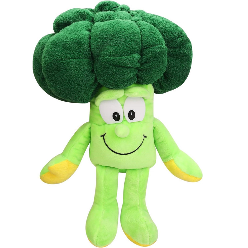 عروسک طرح کلم بروکلی مدل Goodness Gang Peter Broccoli Vegetable کد SZ11/723 ارتفاع 28 سانتی‌متر
