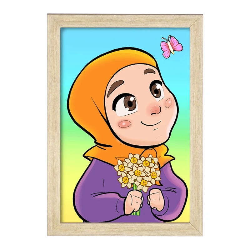 تابلو خندالو مدل نیمه شعبان کودکانه کد 25551