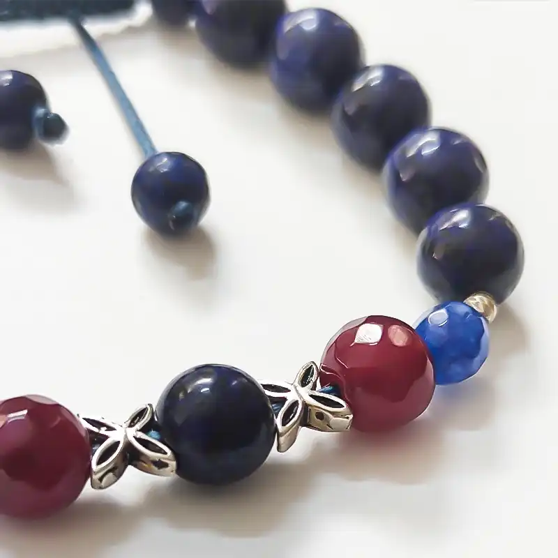 دستبند نقره مدل لاجورد