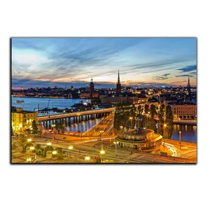 تابلو شاسی بکلیت طرح منظره شهر استکهلم مدل SH-314