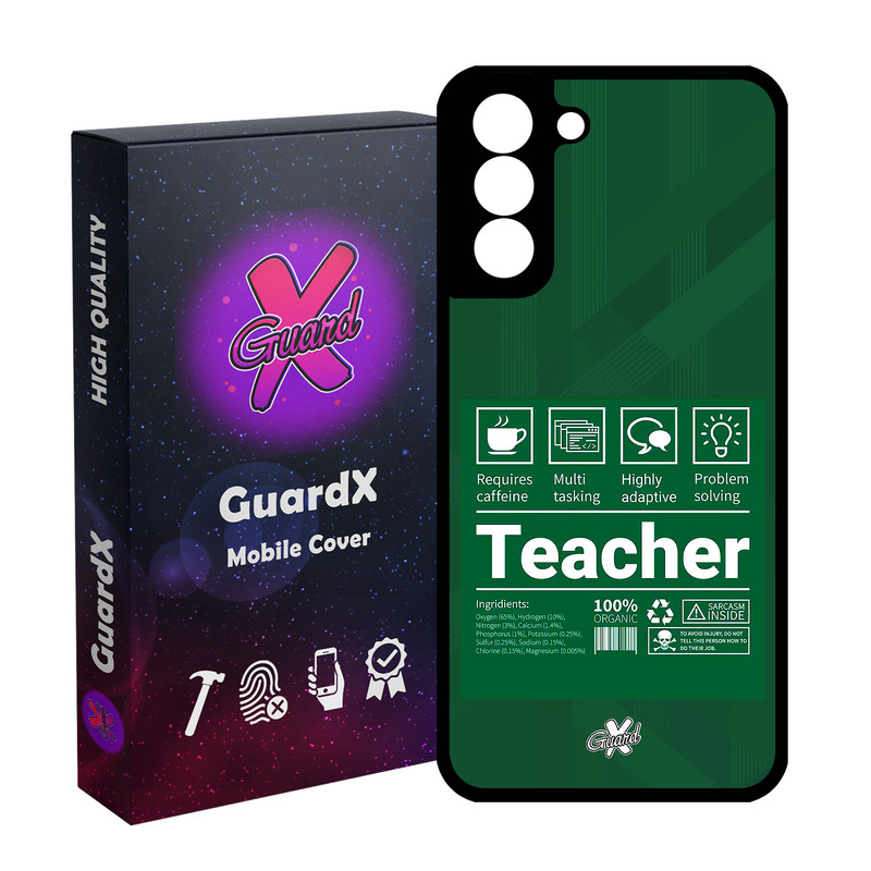 کاور گارد ایکس طرح معلم مدل Glass10537 مناسب برای گوشی موبایل سامسونگ Galaxy S21 FE