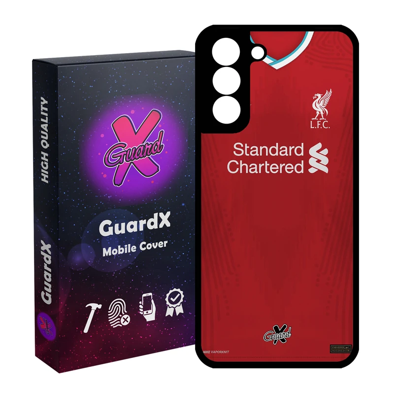 کاور گارد ایکس طرح Liverpool مدل Glass10252 مناسب برای گوشی موبایل سامسونگ Galaxy S21 FE