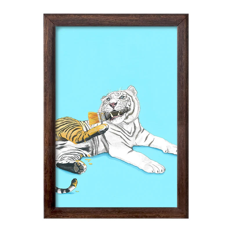 تابلو خندالو طرح ببر کد F150