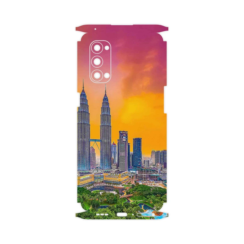 برچسب پوششی ماهوت مدل City of Kuala Lumpur-FullSkin مناسب برای گوشی موبایل اپو Reno4 Pro 5G