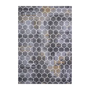 فرش ماشینی 320 شانه فرش سهند زمینه کرم - قهوه‌ای حاشیه قهوه ای مدل SO20.0A