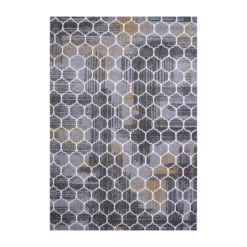 فرش ماشینی 320 شانه فرش سهند زمینه کرم - قهوه‌ای حاشیه قهوه ای مدل SO20.0A