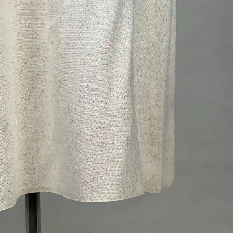 دامن کلوش زنانه مدل لینن کد AK1290 رنگ کرم