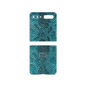 MAHOOT Blue Snake Skin Cover Sticker for Samsung Galaxy Z Flip