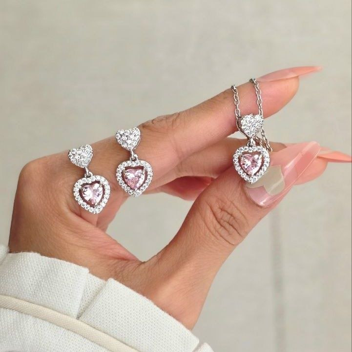 نیم ست زنانه مدل قلب