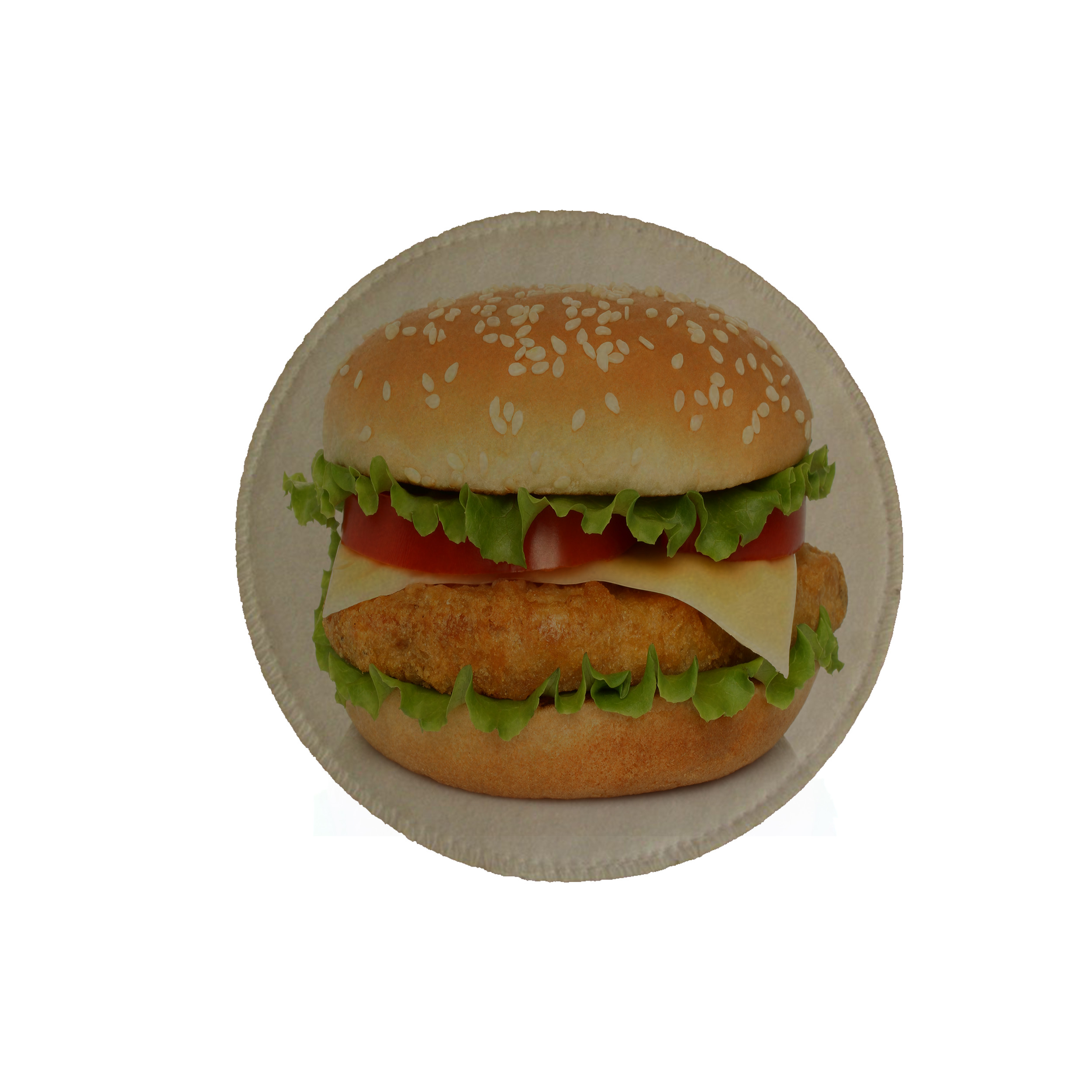 زیرقابلمه ای طرح همبرگر کد 5064