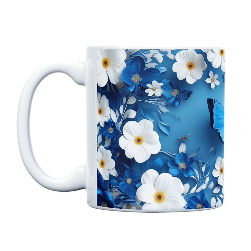 ماگ حس آمیزی طرح پروانه مدل کلاسیک کد 86