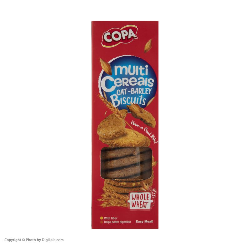 بیسکویت سبوس دار چند غله کوپا - 150 گرم