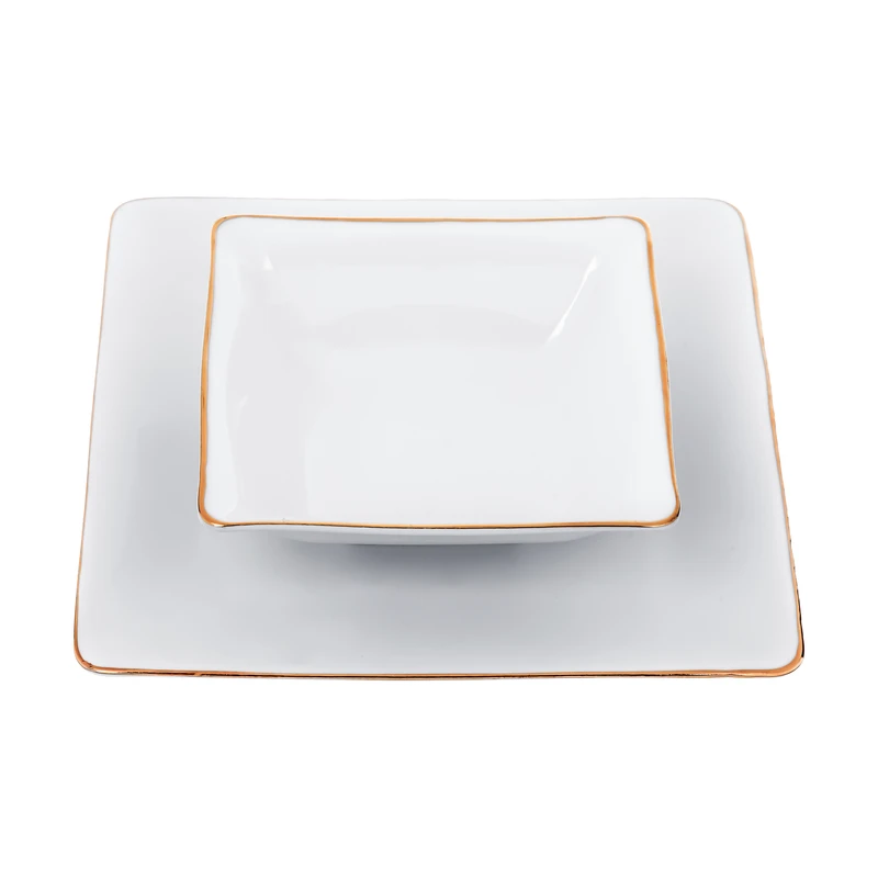 ست پیاله و پیش دستی شرکت صنایع چینی تقدیس مدل A01 مجموعه 12 عددی