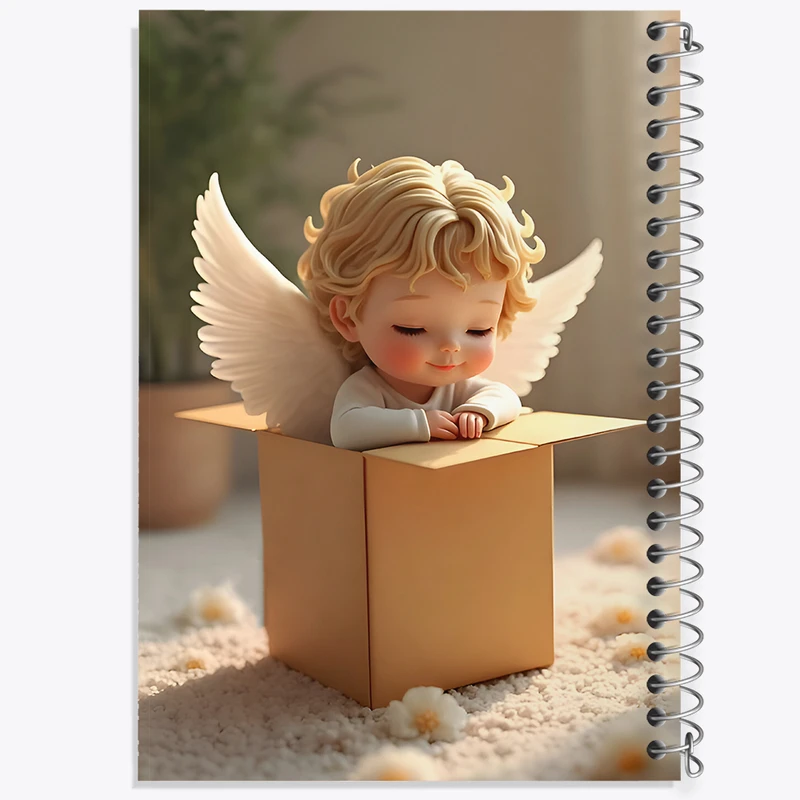 دفتر مشق 100 برگ خندالو طرح فرشته کوچولو کد F6655