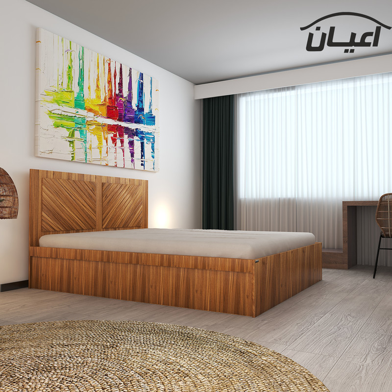 تخت خواب دونفره اعیان مدل FH421 سایز 160x200 سانتی متر