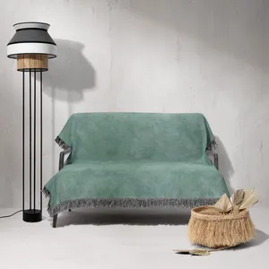 شال مبل و تخت خانه مسعود مدل مخمل ریشه دار کد 001 سایز 170x140 سانتی‌ متر