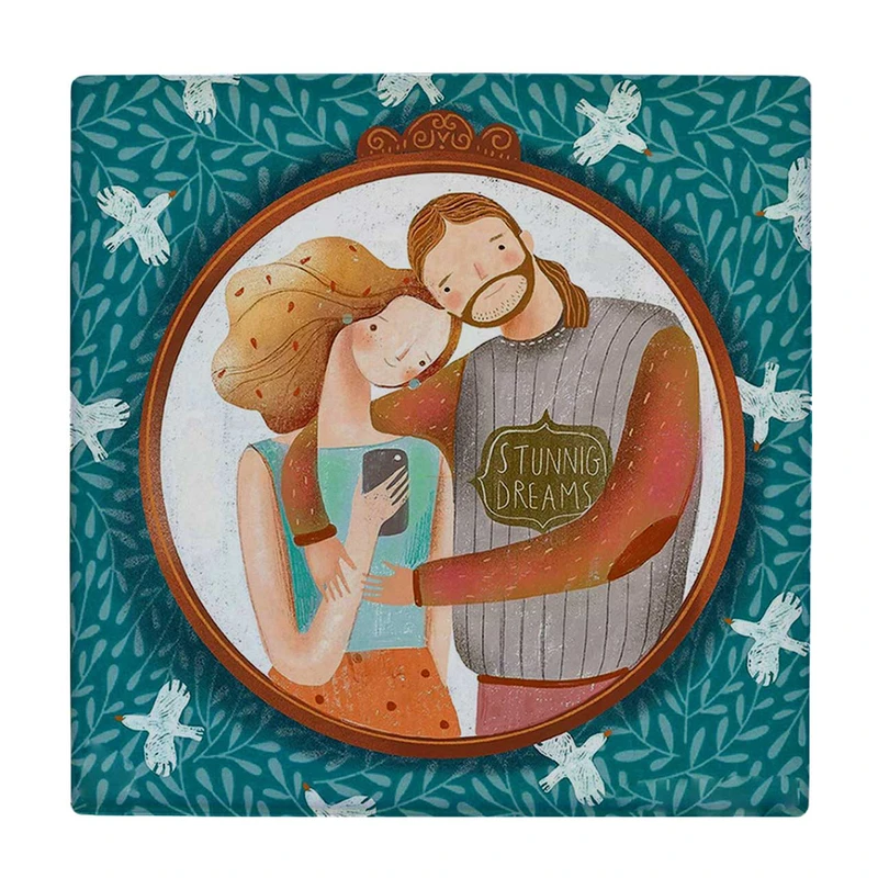  زیر لیوانی  طرح عشاق کد    5770815_4058