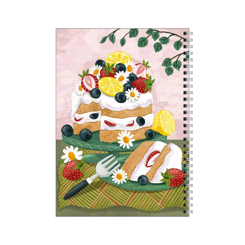دفتر مشق 100 برگ بامبیلیپ طرح کیک میوه ای کد 4233716