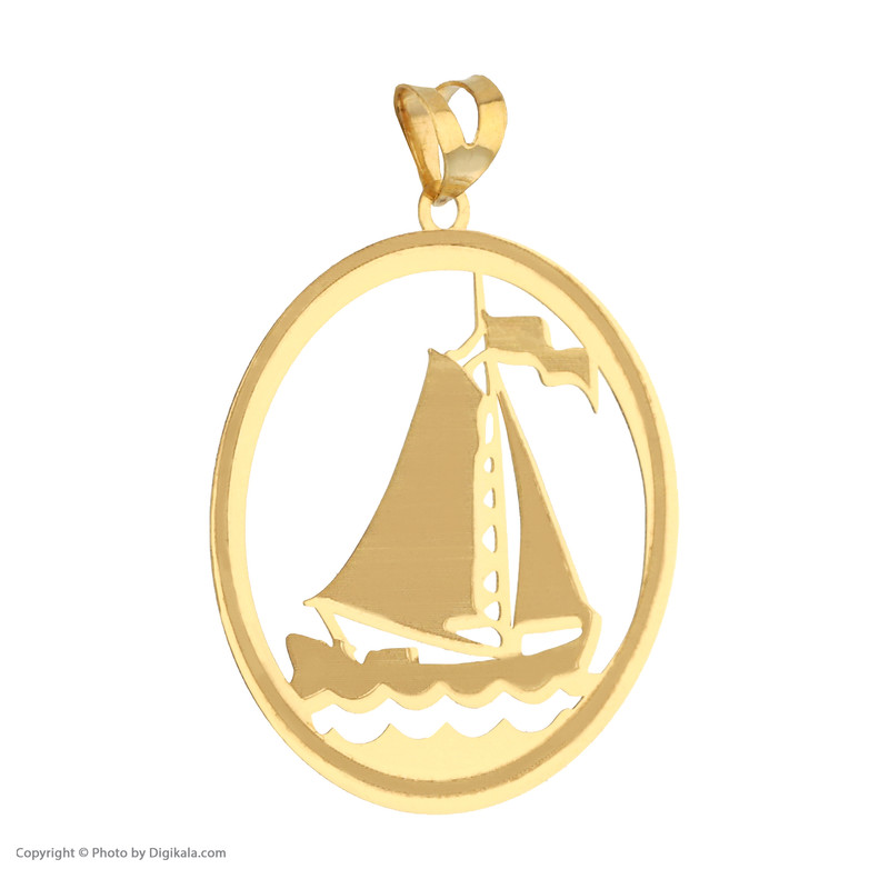 آویز گردنبند طلا 18 عیار زنانه مایا ماهک مدل MM1567 طرح قایق بادبانی