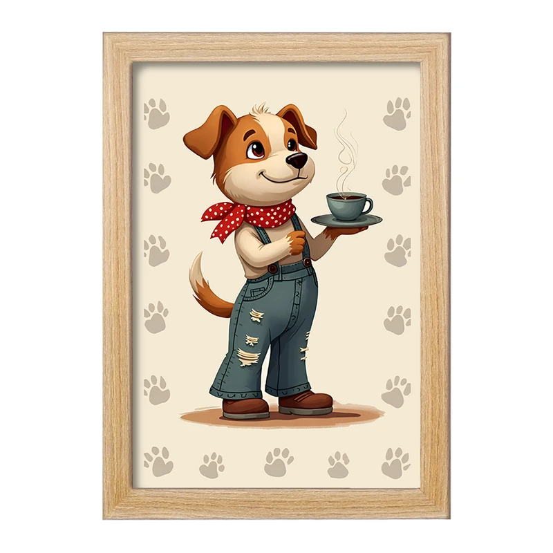 تابلو خندالو مدل سگ بامزه کد F8476