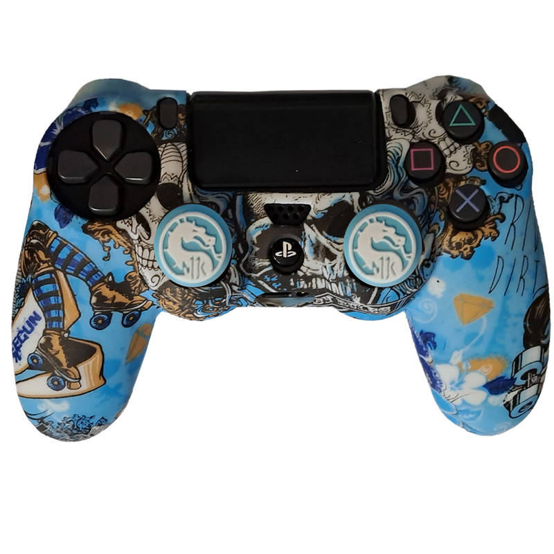 محافظ دسته پلی استیشن 4 مدل Skate PS4147 به همراه روکش آنالوگ