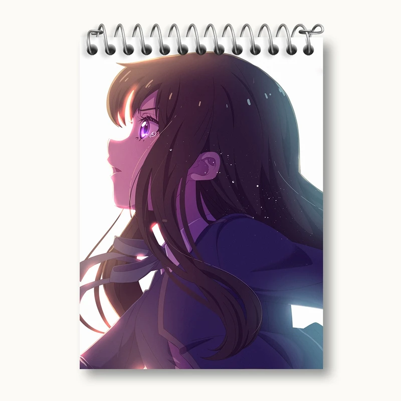 دفتر یادداشت 50 برگ خندالو مدل تاکینا انیمه لیکوریس ریکویل Lycoris Recoil کد 23019