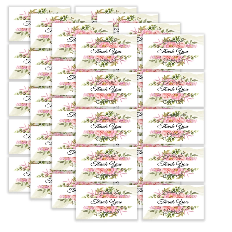 برچسب مدل تشکر طرح گل بسته 40 عددی