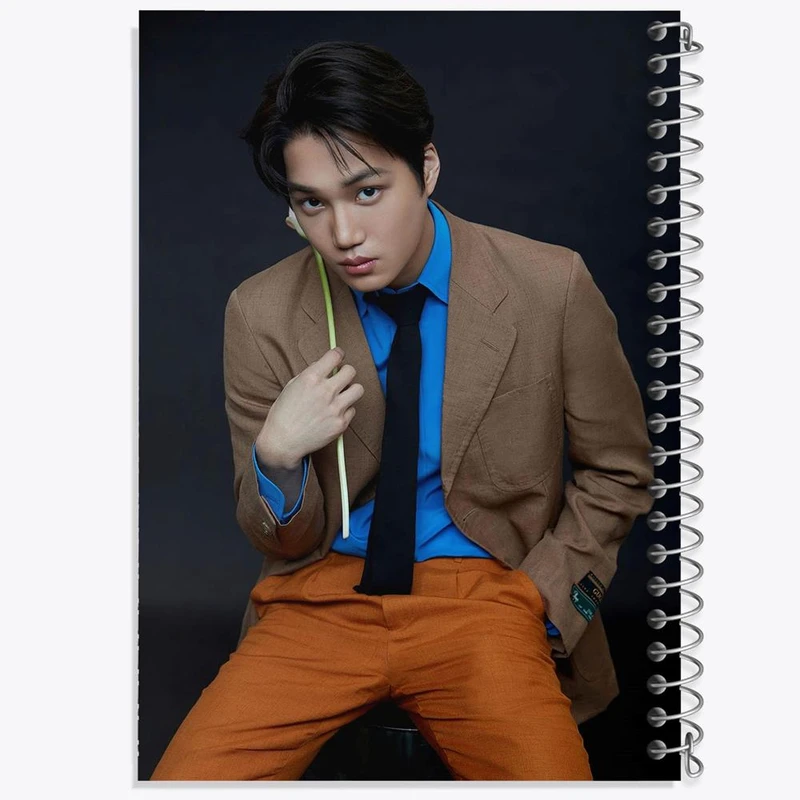 دفتر شطرنجی 50 برگ خندالو طرح کای گروه اکسو EXO کد 13392