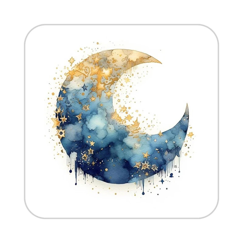 زیر لیوانی کاکتی طرح ماه و ستاره مدل mp53426