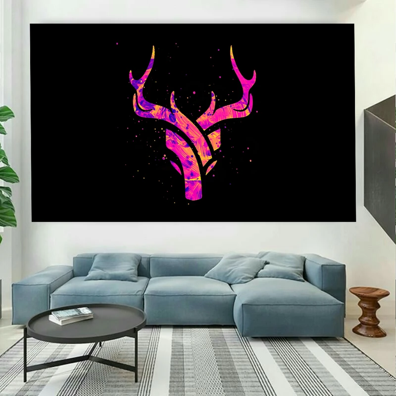 پوستر پارچه ای طرح مینیمال گوزن کد AR20820