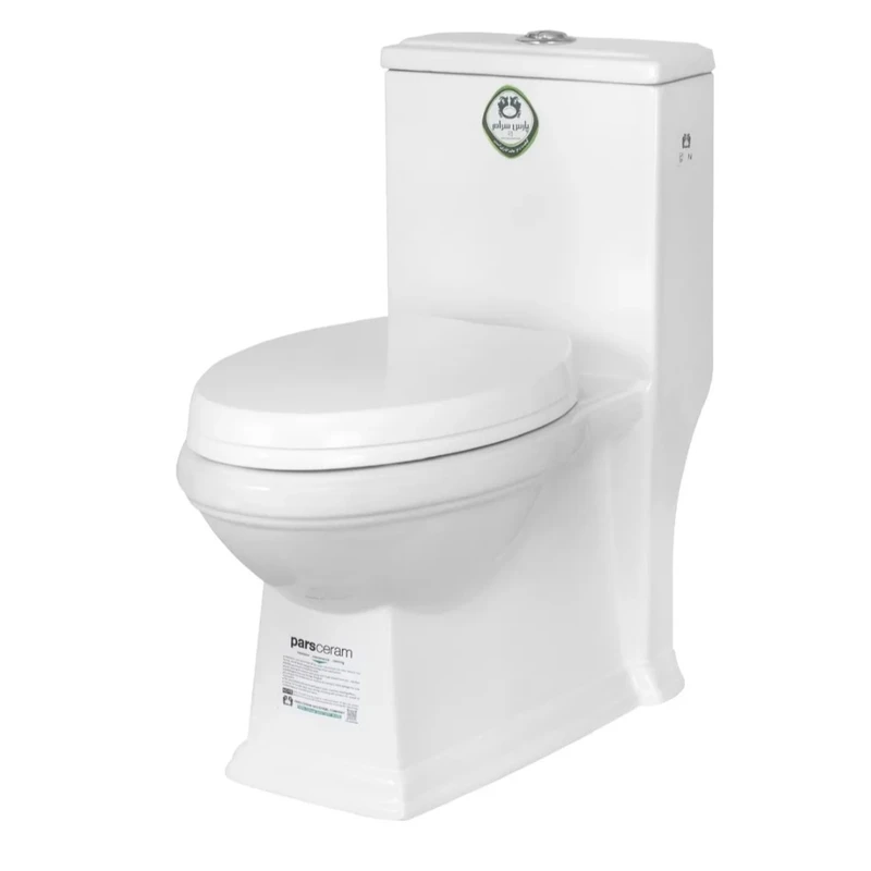 توالت فرنگی دو زمانه پارس سرام مدل ویداس
