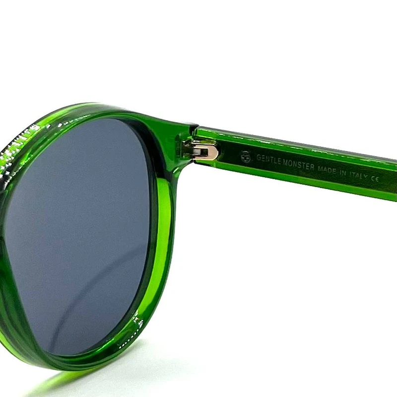 عکس شماره 2 : عینک آفتابی مدل گرد دسته فلزی-کائوچو کد gl-grn