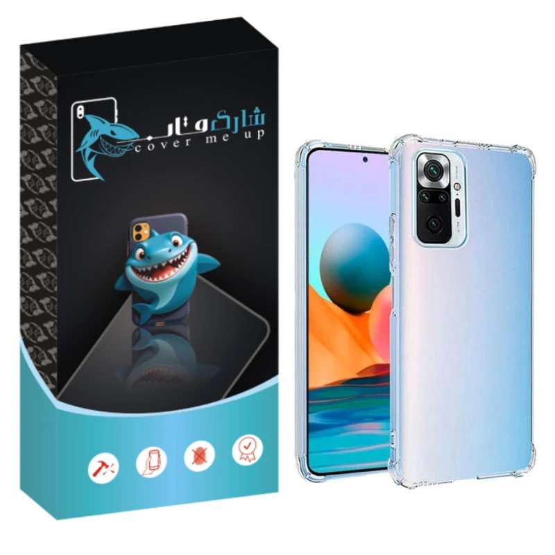 کاور شارک قاب مدل Crystal مناسب برای گوشی موبایل شیائومی Redmi Note 10 Pro