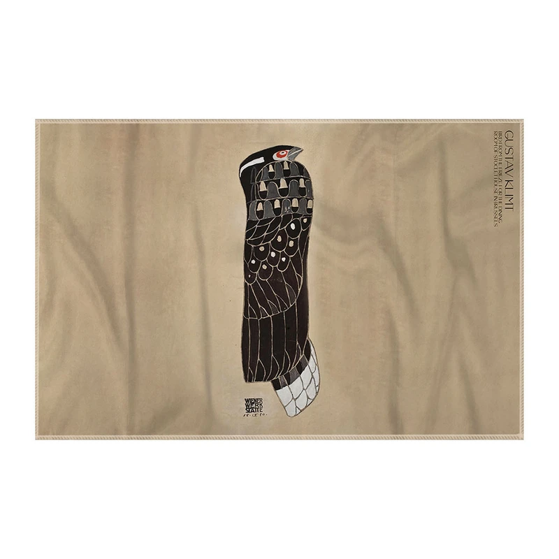 کاغذ کادو ترمه طراحان ایده مدل پرنده از کلیمت کد art0086