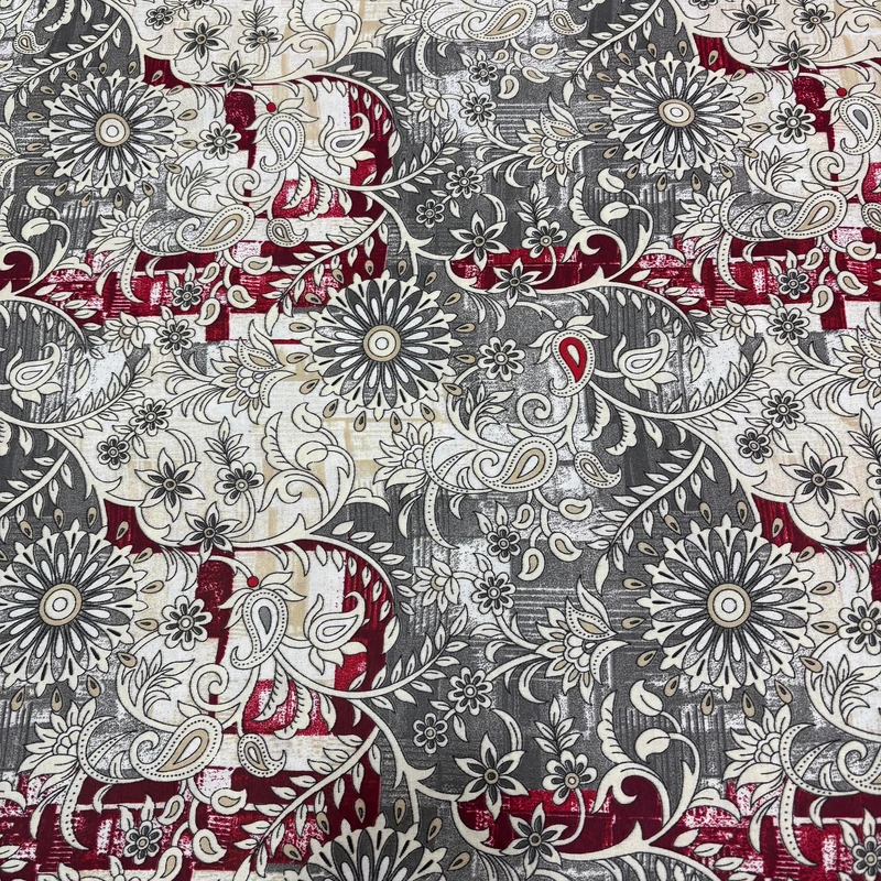 پارچه ملحفه عرض 2 متر مدل والا طرح مدرن رنگ طوسی