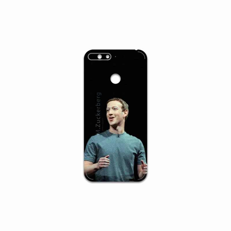 برچسب پوششی ماهوت مدل Mark Zuckerberg مناسب برای گوشی موبایل هوآوی Y6 2018