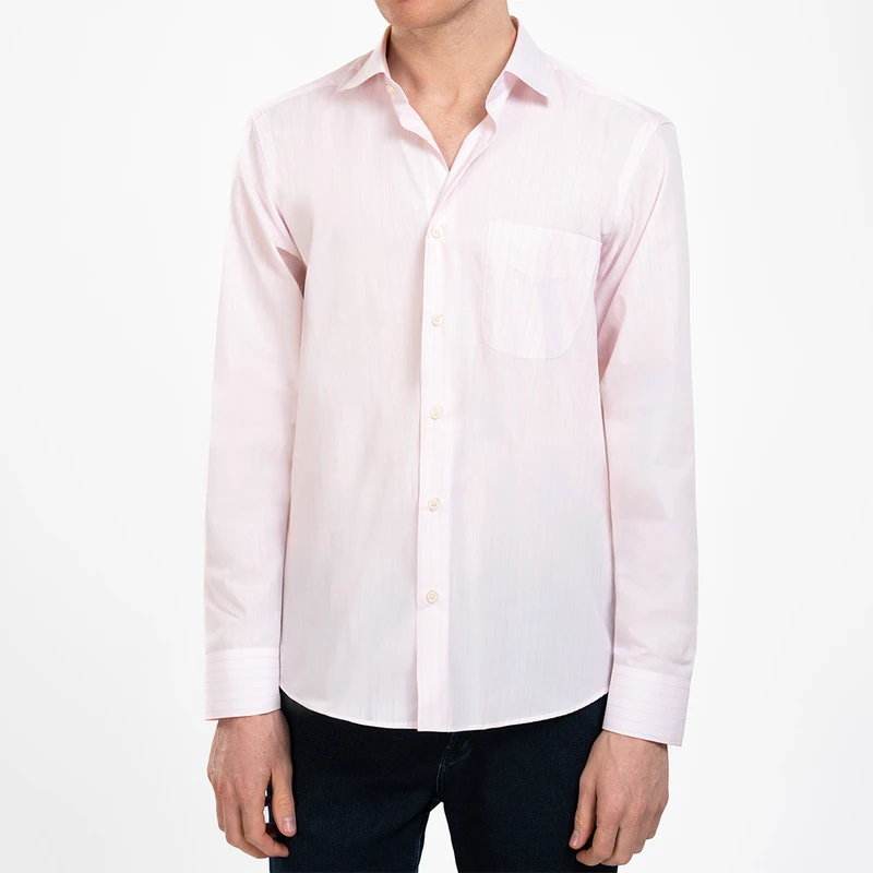 پیراهن آستین بلند یقه کراواتی مردانه ام کی مدل 1802
